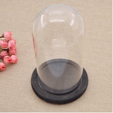 Wooden Base Clear Glass Dome Cloche Bell Jar Flower Preservation Home Decor DIY 710378674368  272732797900